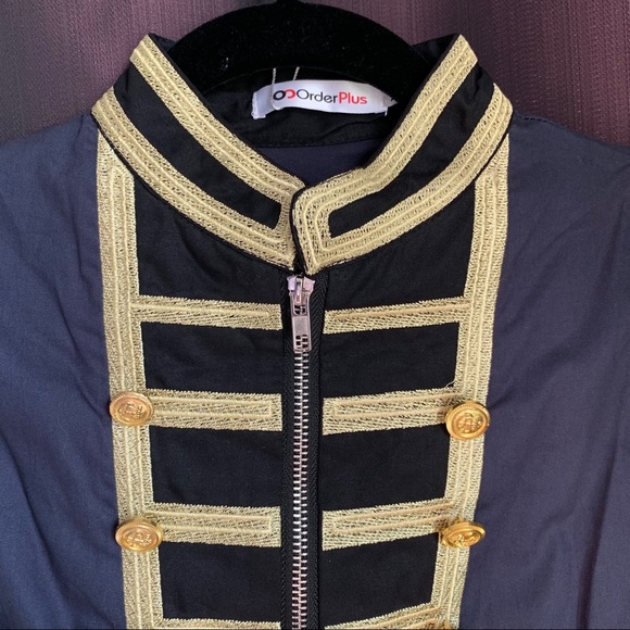 Navy Blue Jacket - military look - Picture 2 of 6